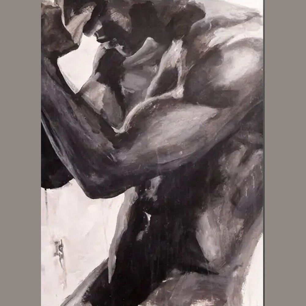 Modern Art Nude Man Canvas Print 11.8" x 15.7" Stunning! NEW! Home & Garden:Home Décor:Posters & Prints Style Your Walls